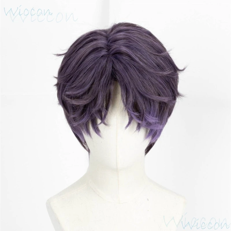 Rafayel Mo Game Love and Deepspace Cosplay Wig Mermaid Artist Pisces Cosplay role play Purple Wig Cosplay Prop Party for Men