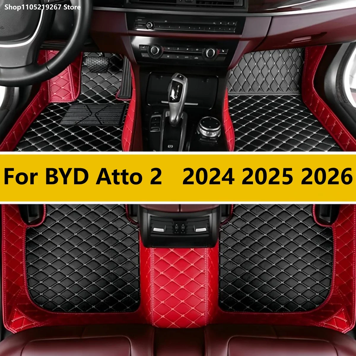

Custom Car Floor Mats Fit For BYD Atto 2 2024 2025 2026 Interior Details Accessories Artificial Leather