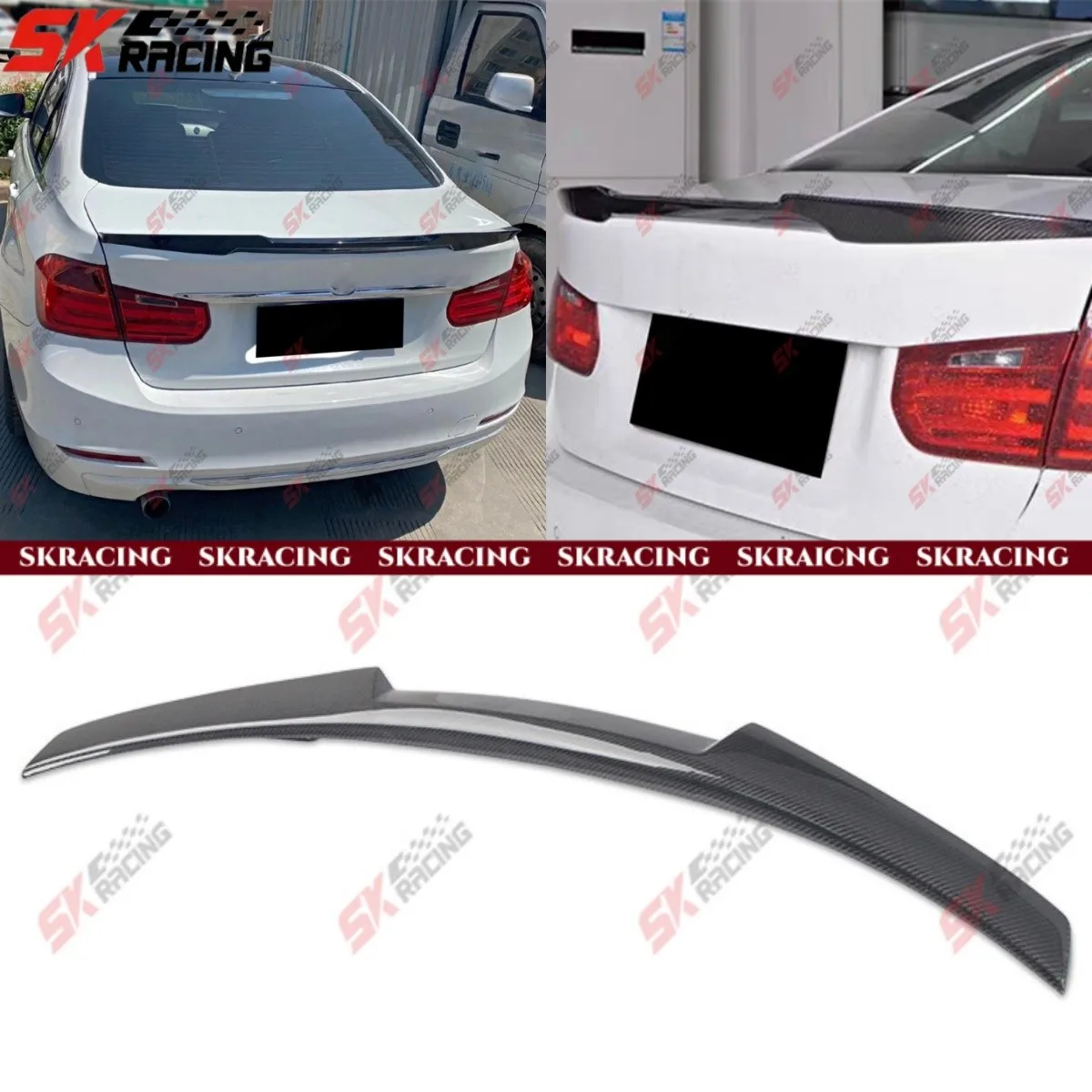 

Fits BMW 3 Series F30 340i 328i 320i 13-18 Carbon Fiber/Forged Rear Spoiler Wing