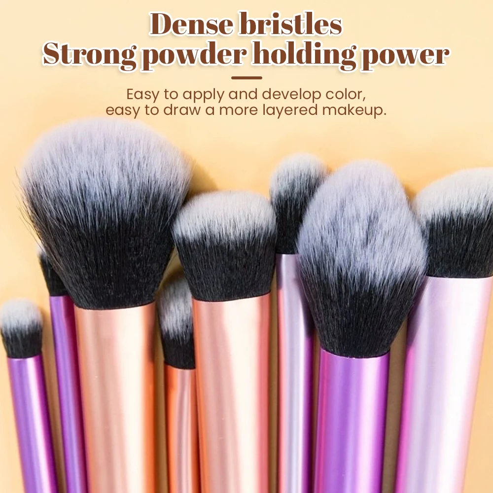 8PCS Makeup Brushes Set For Cosmetic Foundation Powder Highlight Eyeshadow Brush Professional Blending Make Up Brush Beauty Tool