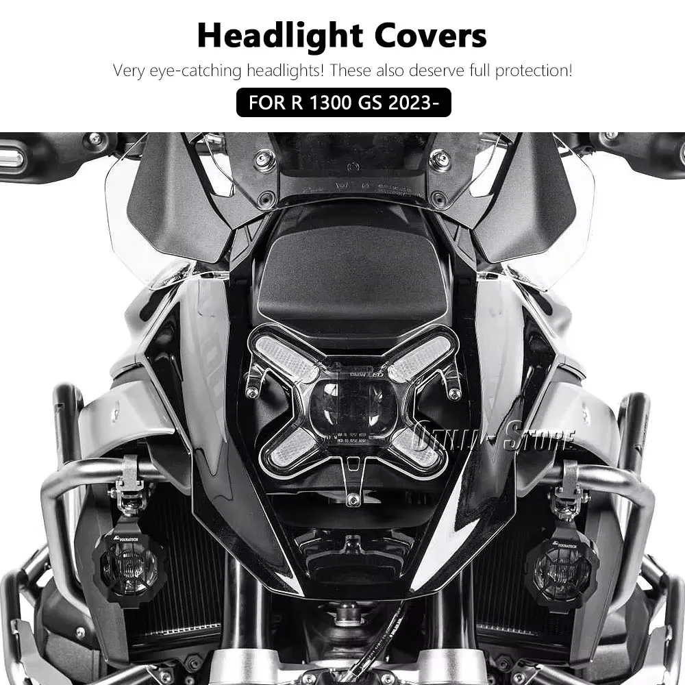

Accessories For BMW R 1300 GS Motorcycle LED Headlight Guards Transparent Cover Acrylic New R1300 GS R1300GS r1300gs 2023 2024