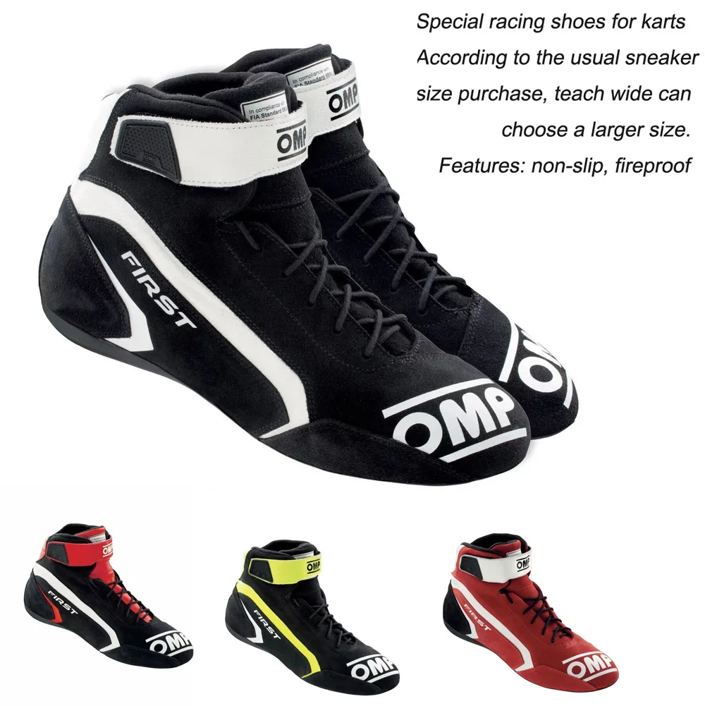 F1 Equation Car Racing shoes Karting Practice shoes Men Women Rally Competition Coverall Fireproof Waterproof team shoes Sneaker