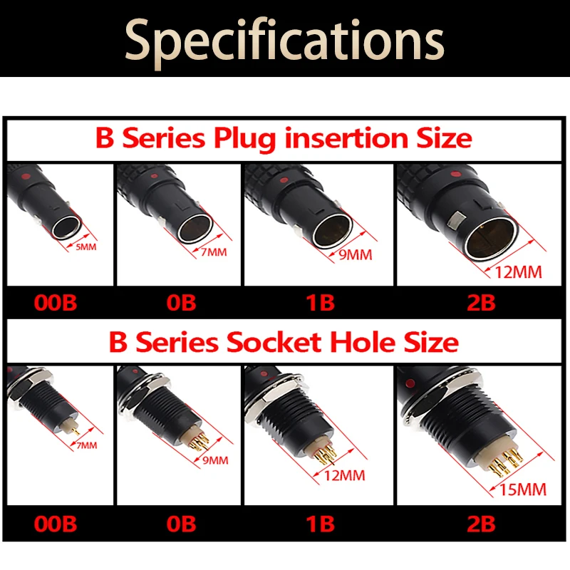 0B.1B。 FGG FHG plug EGG. ECG EEG socket, 2-16 pin push-pull self-locking Metal connectors,