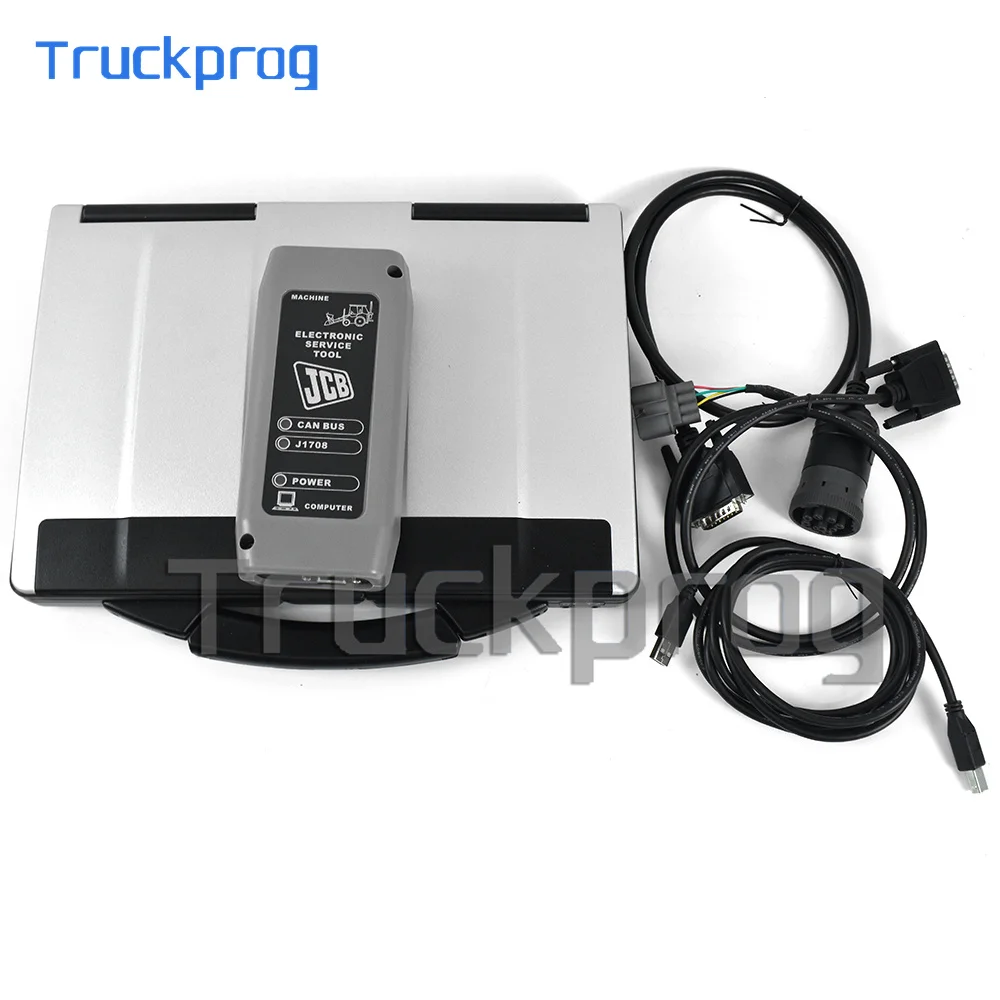 for JCB DLA parts pro SPP Agricultural Construction equipment ServiceMaster heavy duty truck diagnostic tool+CF53 Laptop