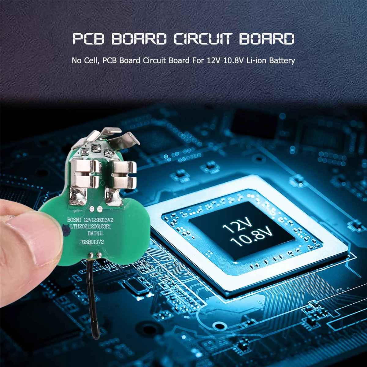 BAT411 배터리 PCB 보드 회로 기판, Bosch 10.8V 12V 배터리, BAT412A 2607336013 2607336014 무선 전동 공구