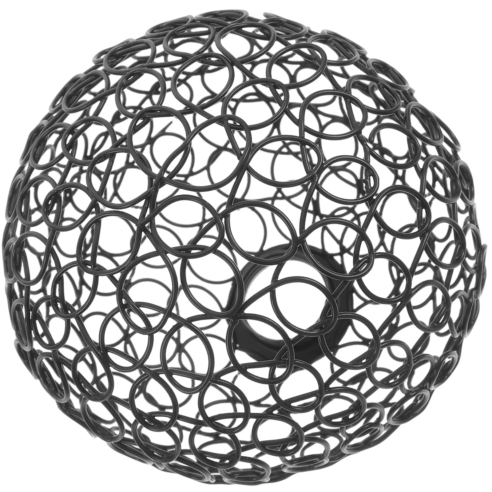 

Cage Lampshade Vintage Design Electroplated Metal Wire Frame Hanging Pendant Light Cover Hollow Out Retro Style