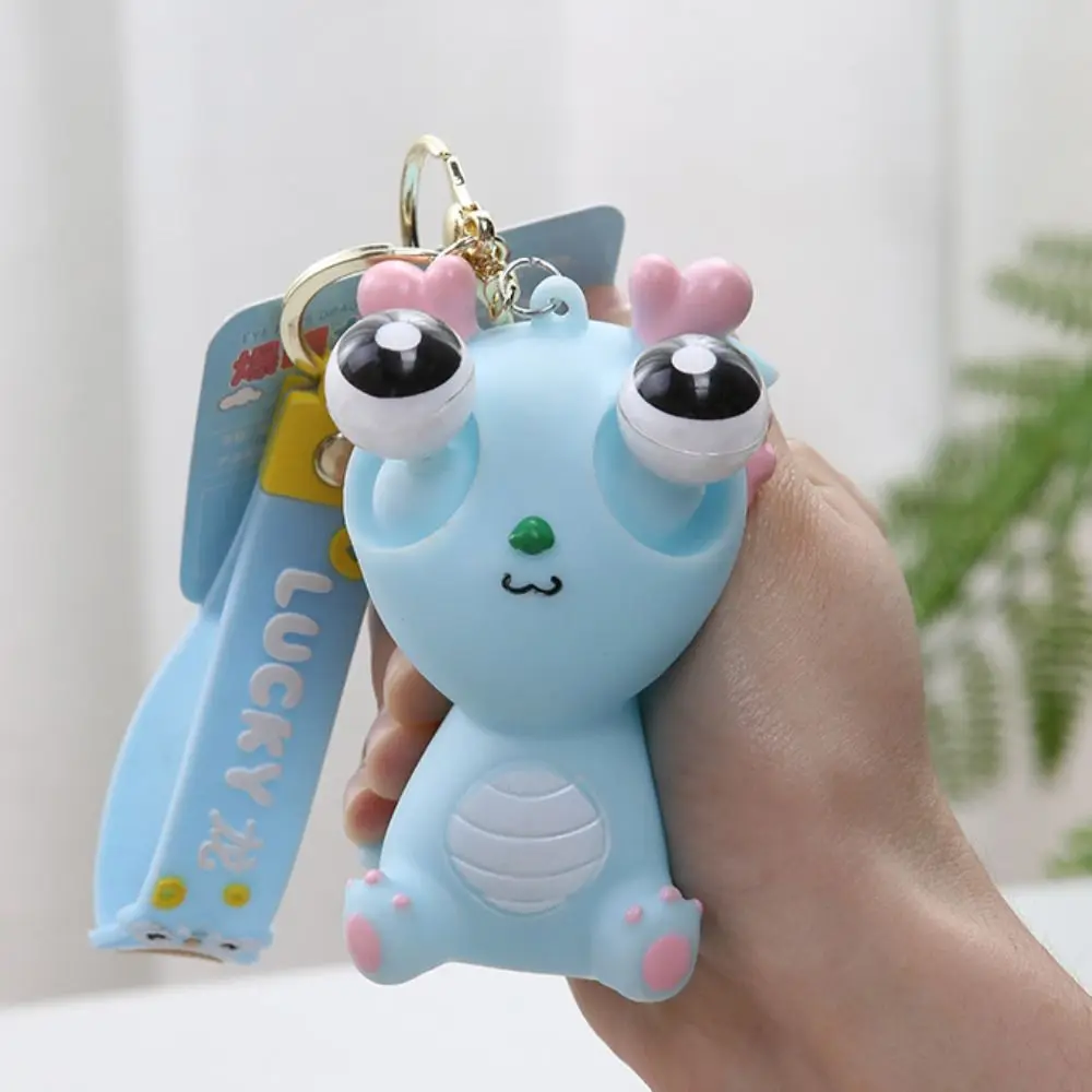 Simulation Dragon Burst Eye Dragon Keychain Novelty Doll Funny Pop-eyed Dragon Pendant Cute Cartoon Animal Dragon Squeeze Toys