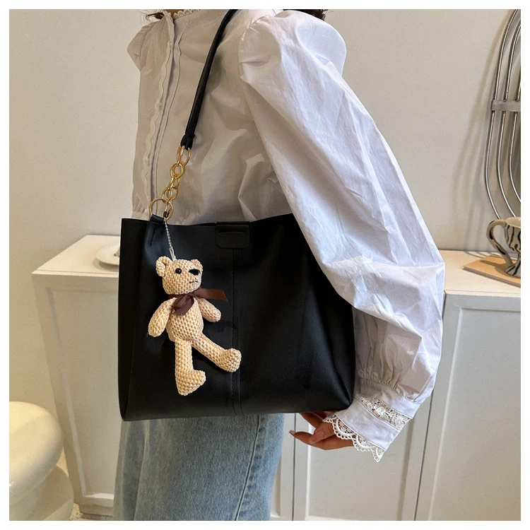 

Fashion Handbags Simple Commuter Bag Double Shoulder Handbag Crossbody Sac Ladies Large Capacity Shopping Messenger Tote