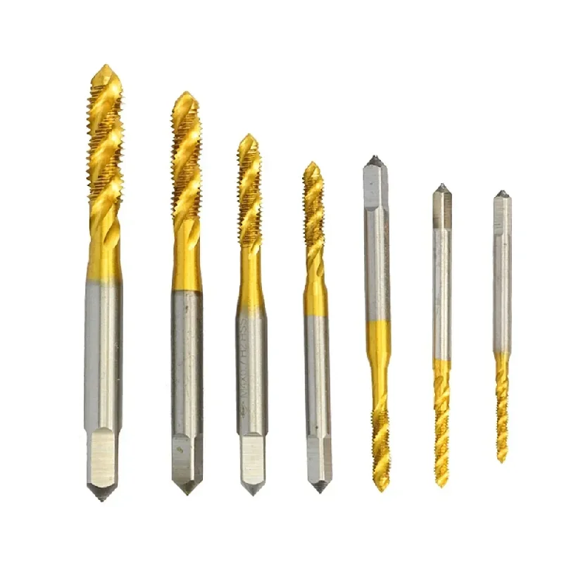 Hss Titanium Steel Screw Tap Coated Metric Spiral Straight groove Thread M2 M2.5 M3 M3.5 M4 M5 M6 Hand Tr Right Thread