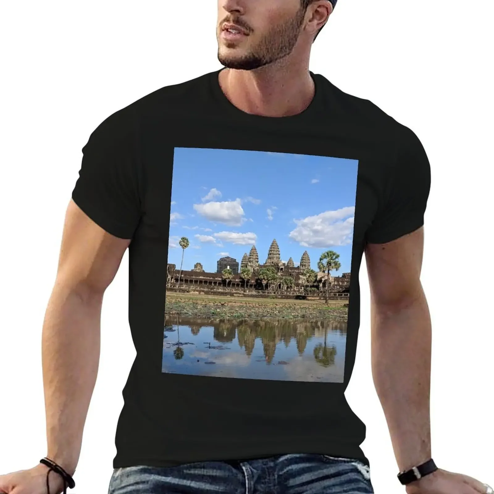 Angkor Wat, Cambodia T-Shirt funny shirt cotton new edition mens graphic t-shirts big and tall
