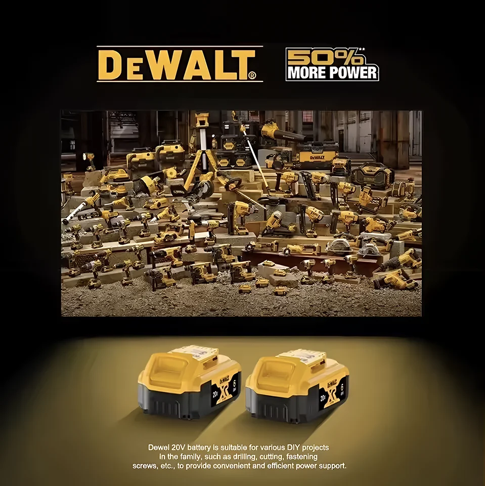 

Батарея Dewalt 20 В/60 В Макс. 5 Ач 6 Ач 9 Ач Литий-ионный DCB205 DCB206 DCB609G Замена аккумуляторной батареи для электроинструментов