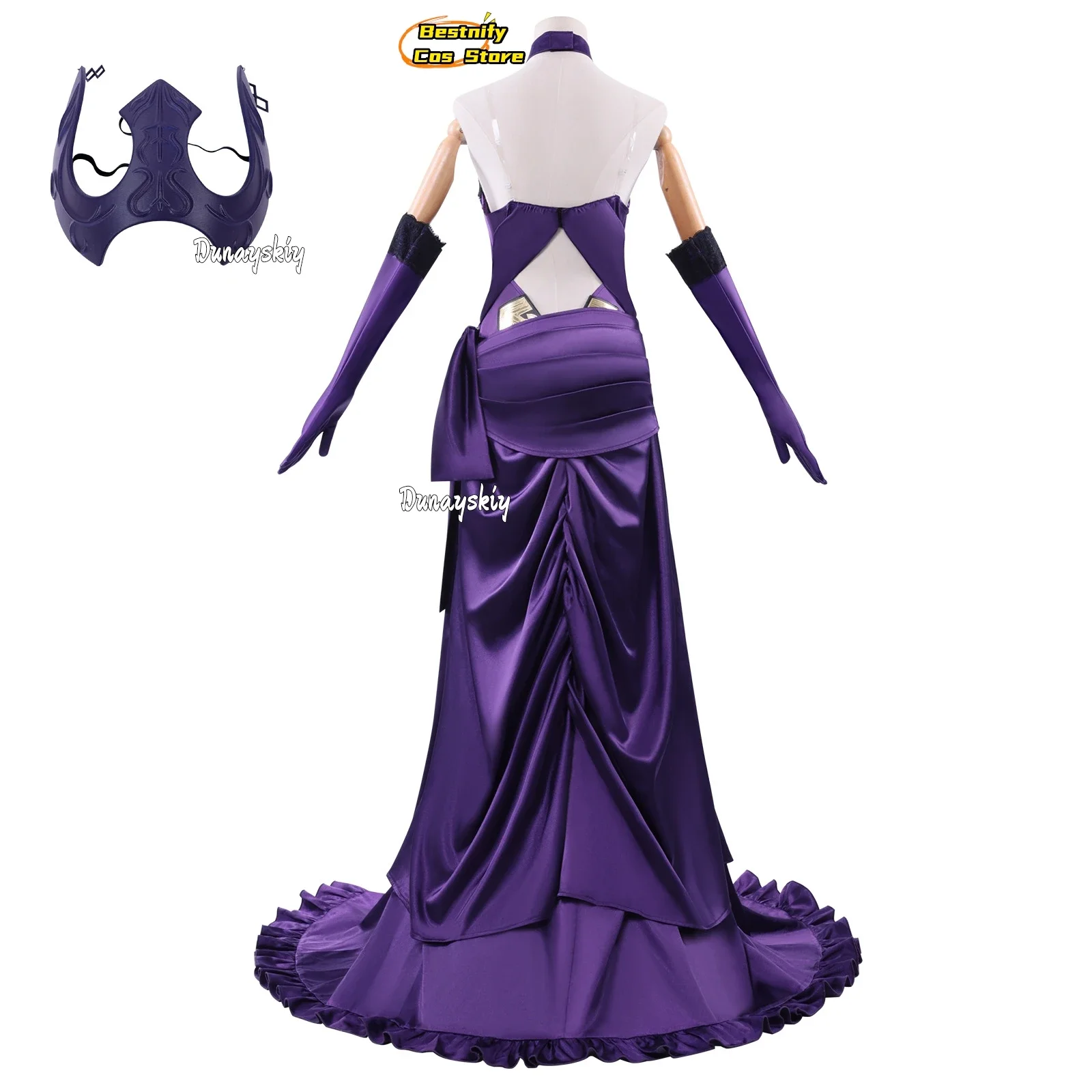 CosplayGame Fatee/Grandd Orderr Jeannee d'Arc (Alterr) disfraz de Cosplay noche Santa vestido de cena púrpura vestido largo mujer papel-pla