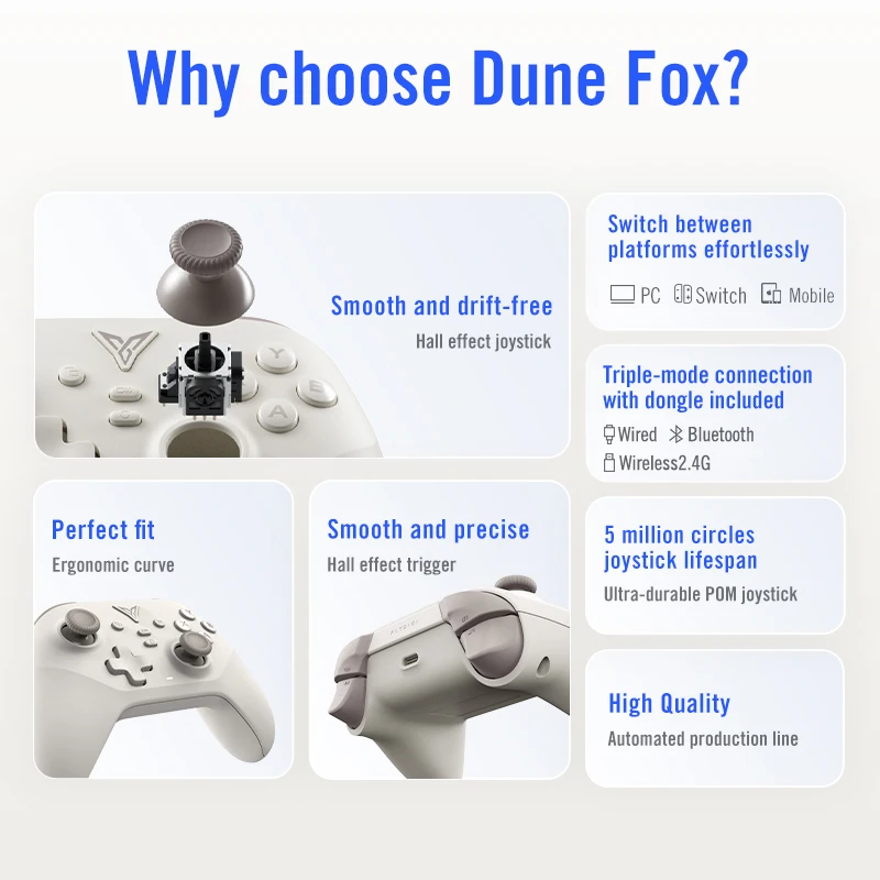Flydigi Dune Fox Wireless Gamepad  Trigger Smart Handle Support PC/Switch/Mobile Gaming Controller Game Handle joystick - Image 3