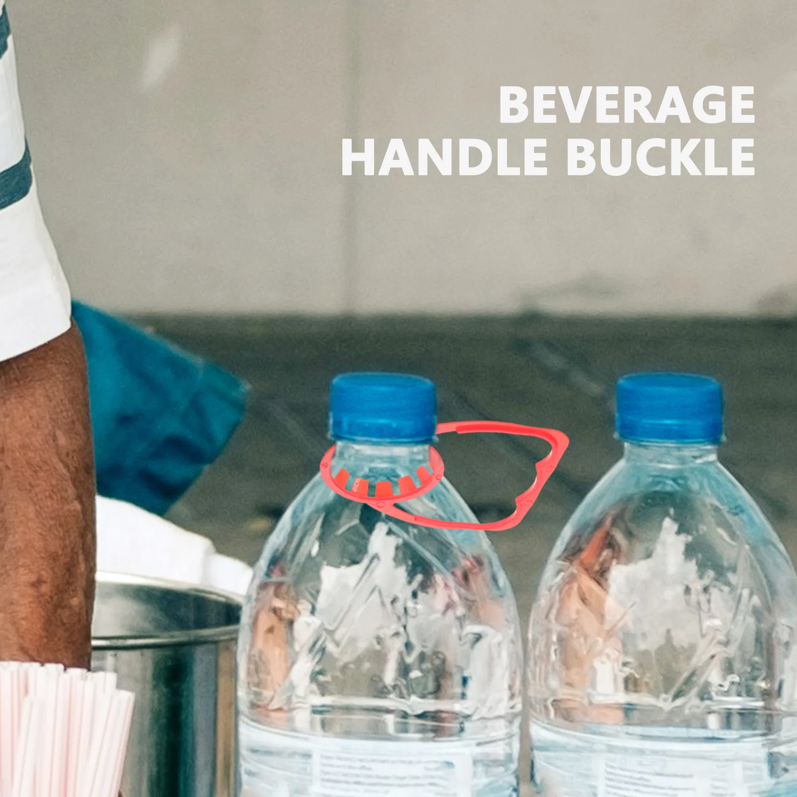 

100 Pcs Beverage Handle Beverages Stabilizer Grip Bottle Drink for Easy Transportation Bracket