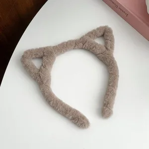 TIara mèo lông với tai mèo, phụ kiện tóc cho phụ nữ, cô gái, tưởng tượng mèo, lolita, cosplay, lễ hội, đồ dùng bữa tiệc 12 Phụ kiện bán hàng chính Lễ hội Carnival - №12