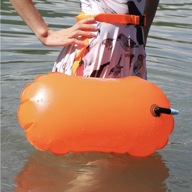 Swimming Buoy Dry Bag Inflatable Waist Belt Safe Gear Raft Water Sport Portable Storage Float Safety Outdoor Waterproof Bag