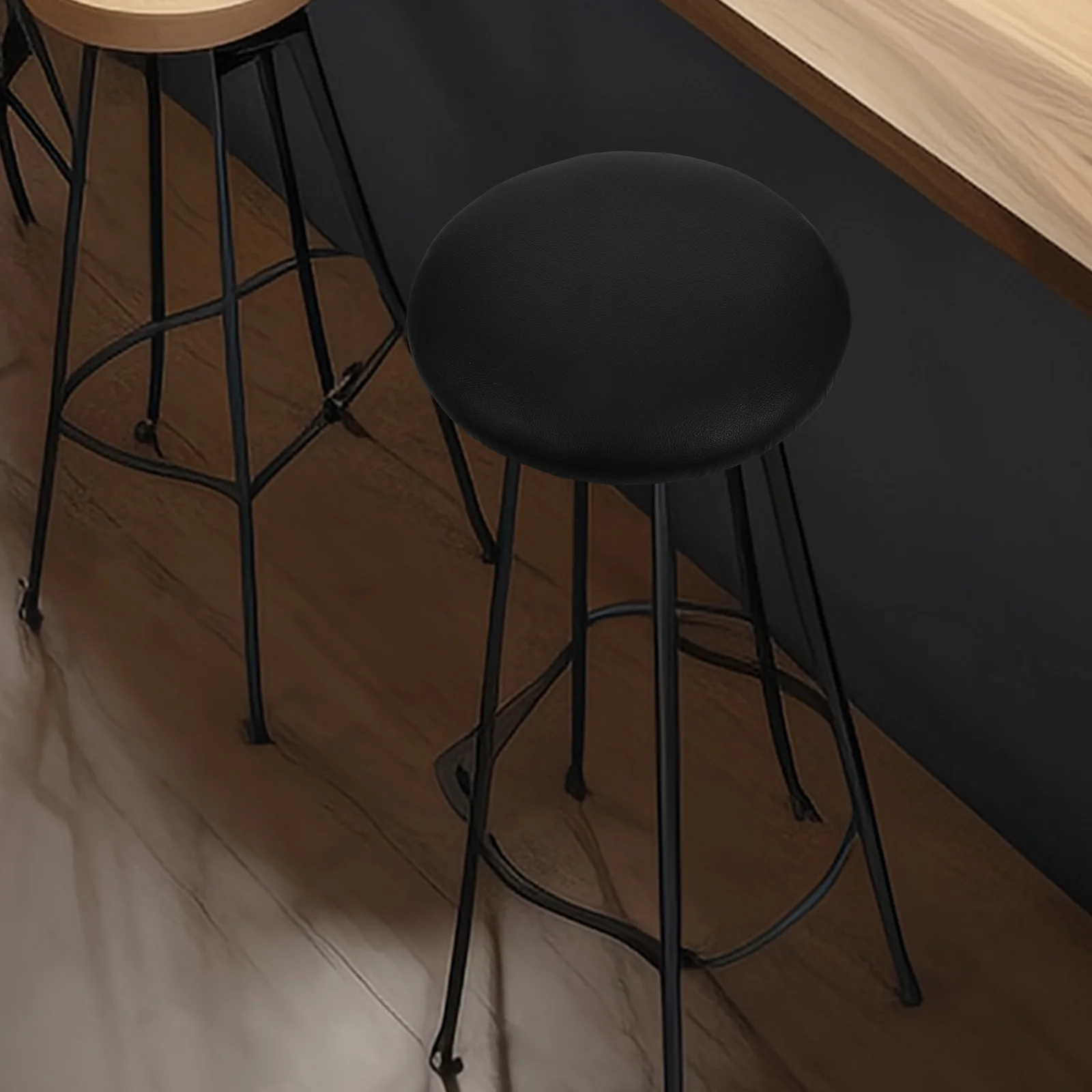 

Anti Static Stool Seat Cushion Round Chair Pad Replacement Non Skid Portable Chair Cushion for Dining Office Living Room