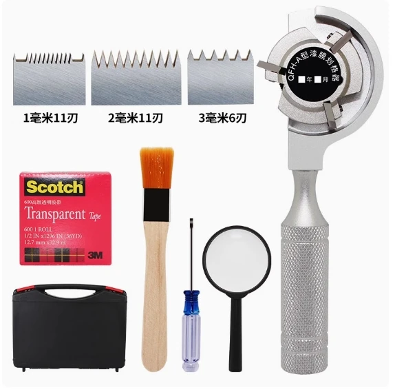 Lâmina de arranhões de filme de pintura, testador de adesão de tinta, faca de teste de grade 100