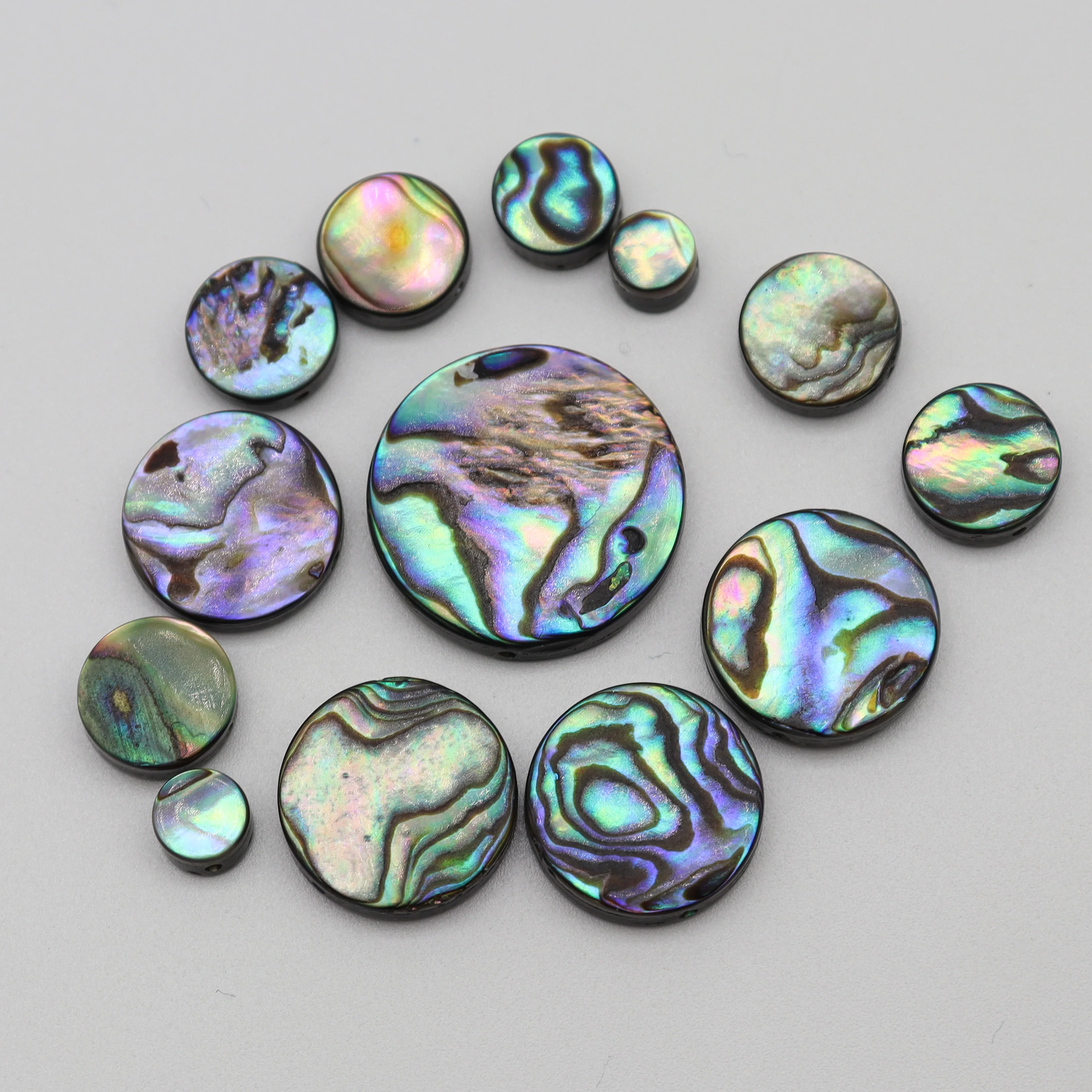 

Natural Abalone Circular Shell Mother Of Pearl Loose Spacer Beads For Jewelry Making DIY Bracelet Necklace Jewelry Accessories