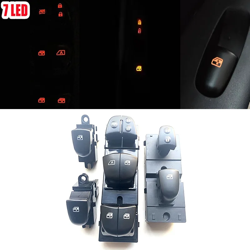 

Car Elegant And Fashionable With light Electric Power Window Switch For Nissan Qashqai/Altima/Sylphy/Tiida/X-Trail