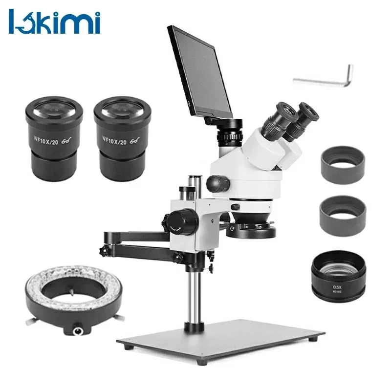 2025/2025Stereo Trinocular Microscope Lakimi Screen 10.1-Inch Multi-Directional Stereo HD Digital LK-MH02B