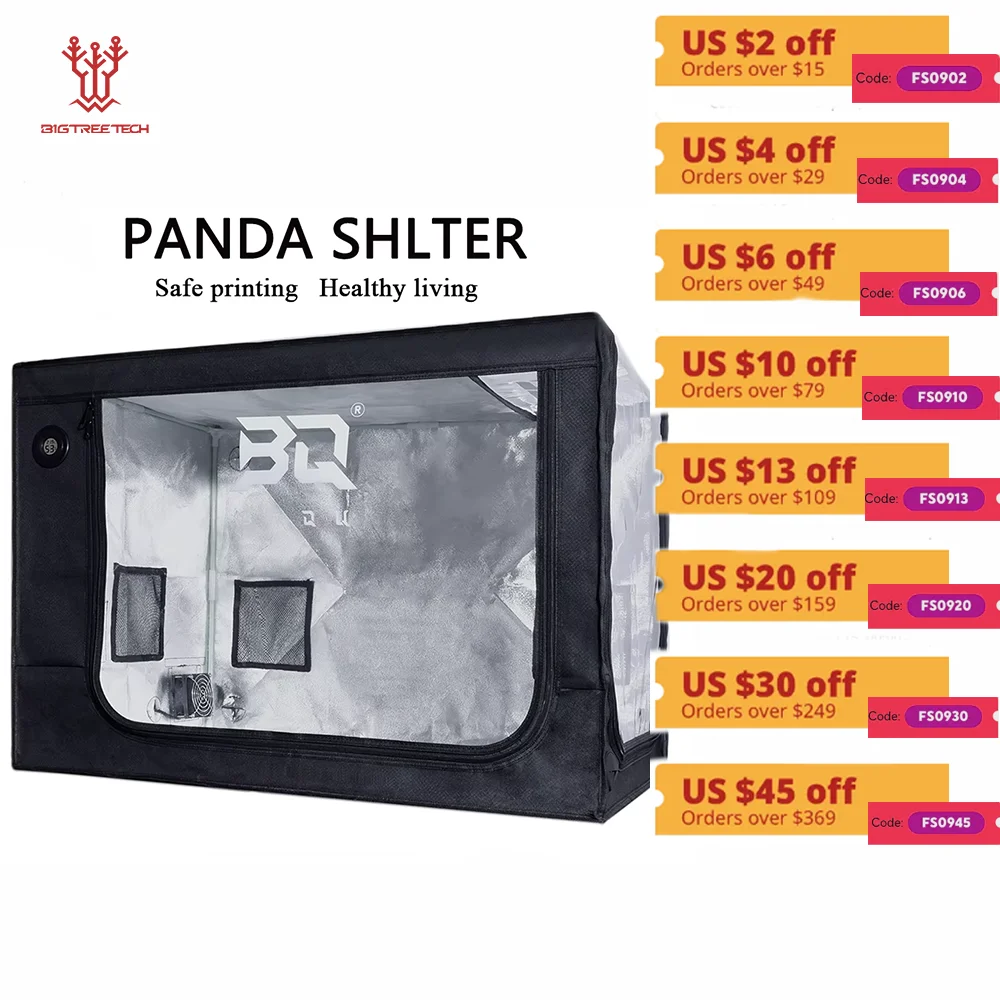 

BIGTREETECH Panda Shelter 3D Printer Enclosure CPAI-84 Certified Ventilate Waterproof Dustproof Steady For BambuLab A1/A1 MINI