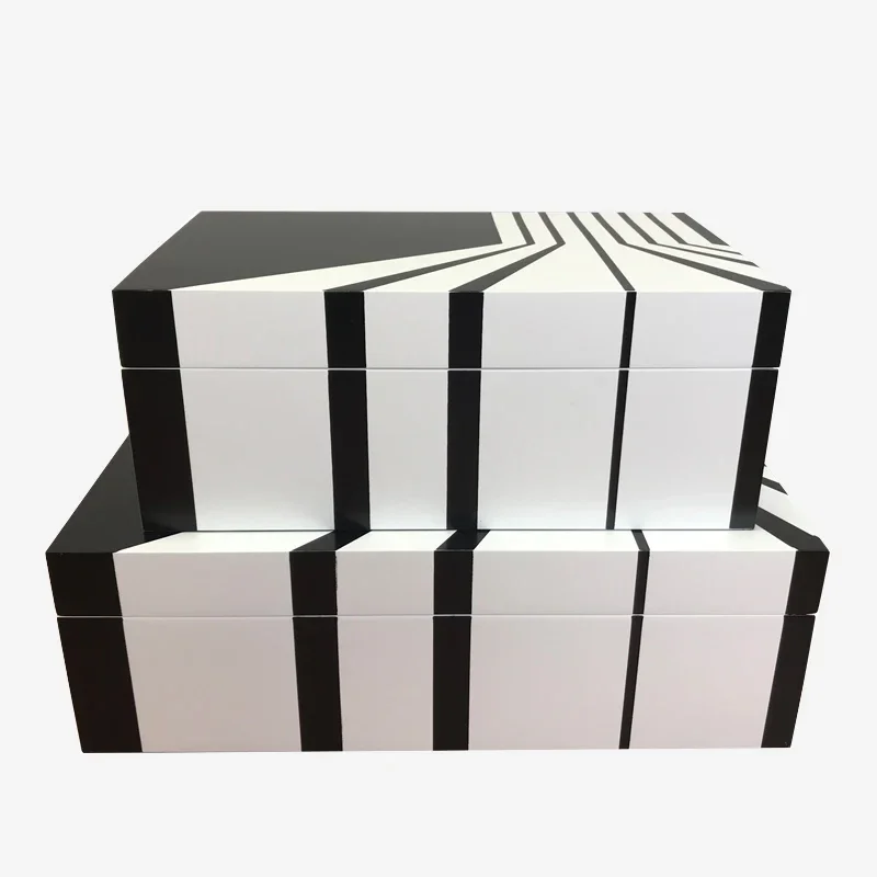 Discount New Chinese Style Model House Jewelry Box Modern Bedroom Cloakroom Decoration Box Window Storage Box