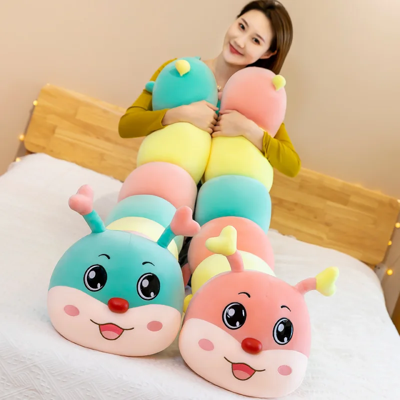 

Cute Cartoon Funny Love Caterpillar Plush Toy Doll for Girls Large Long Pillow Valentine's Day Couple Birthday Gift