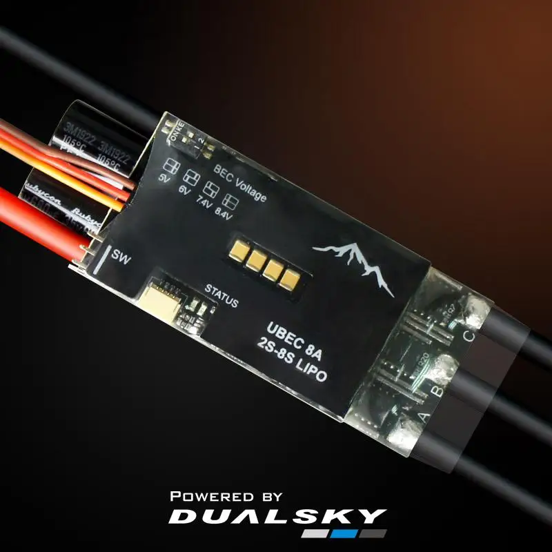 DUALSKY-controlador de velocidad electrónico sin escobillas, dispositivo con 8A BEC para avión General, serie SUMMIT 100, 100A 2S-8S