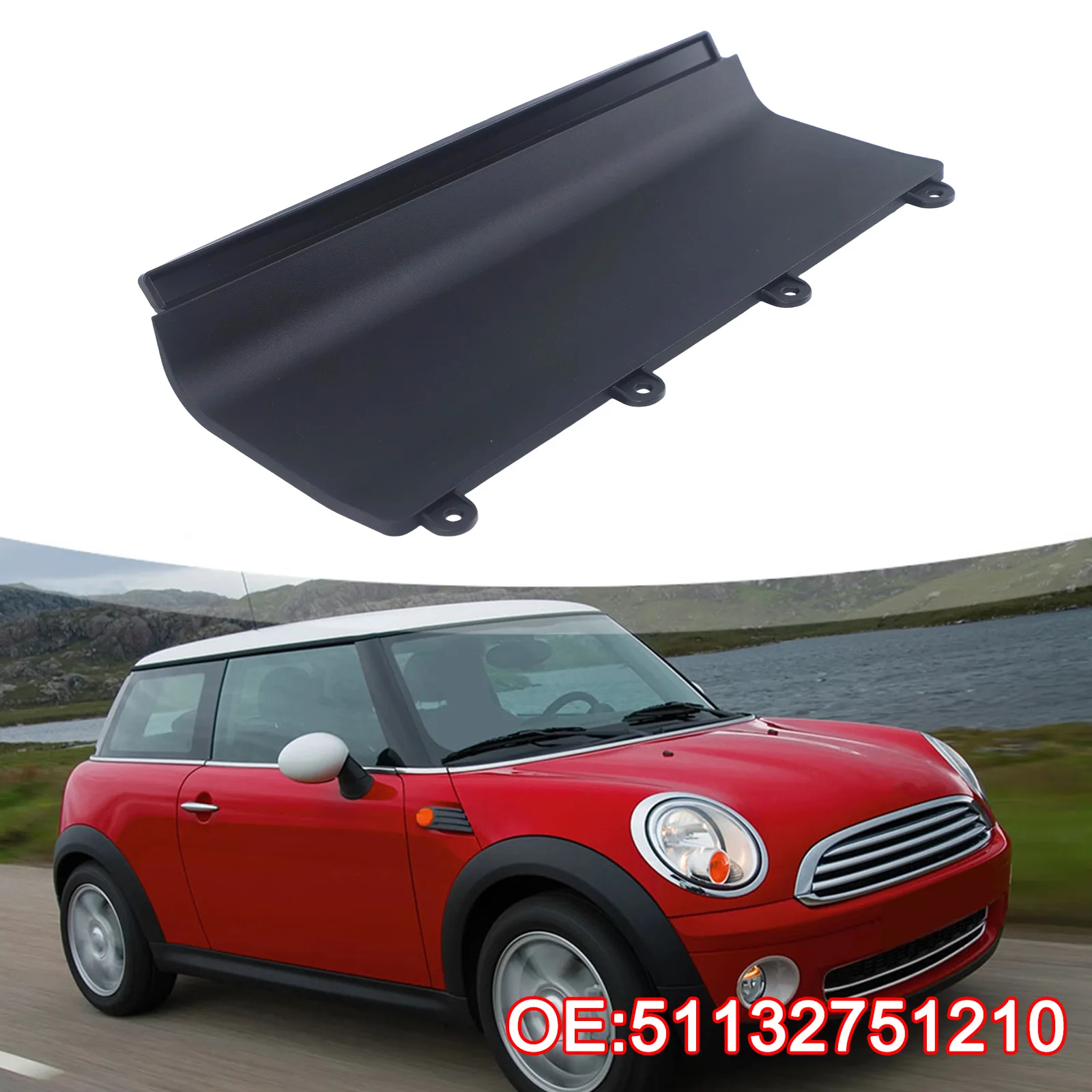 Car Upgrade Panel Battery Cap Windshield Wiper Cowl Cover 51132751210 Fit For Mini For Cooper For R55 R56 R57 2007-15 Car Parts