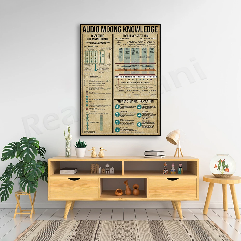 Audio mixing knowledge poster, - Audio And Music Separate 评论和价格