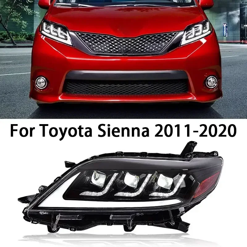 

LED Headlight Assembly for Toyota Sienna 2011-2020 Headlight Plug and Play with LED DRL Dynamic Turning Front Head Lights