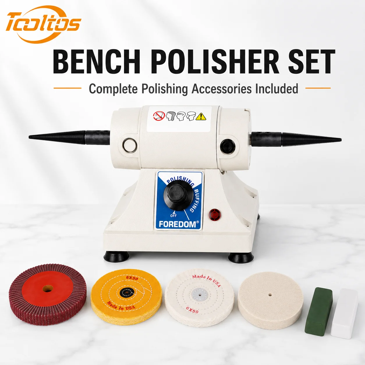 TOOLTOS Jewelry Bench Polisher - Bench Buffer Jewelry Polishing Machine 评论和价格