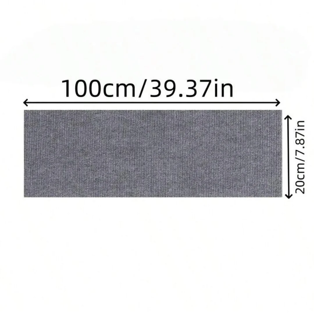 1pc Washable non-slip Stair Treads Protector Rug Self-adhesive Carpet  Safety Stair Pad Stepping indoor Floor mats100x20CM