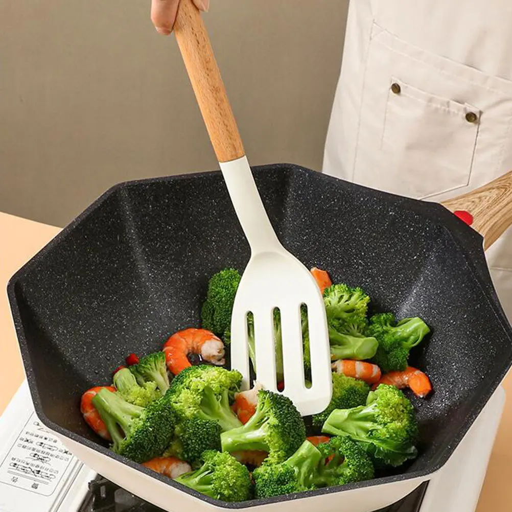 

1Set Silicone Cooking Utensil Set Nonstick Heat Resistant Kitchen Spatula Spoon Cooking Tools for Home Restaurant