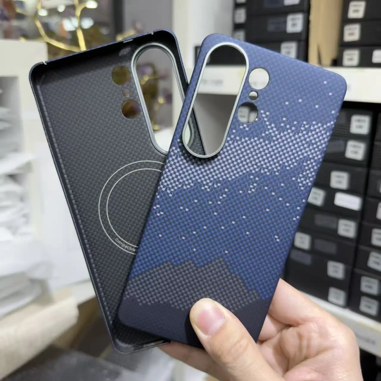Etui z włókna węglowego do Samsunga Galaxy S26 Ultra, ultracienkie, z włóknem aramidowym, kompatybilne z MagSafe, obudowa do Galaxy S26 Ultra. — zdjęcie produktu 6
