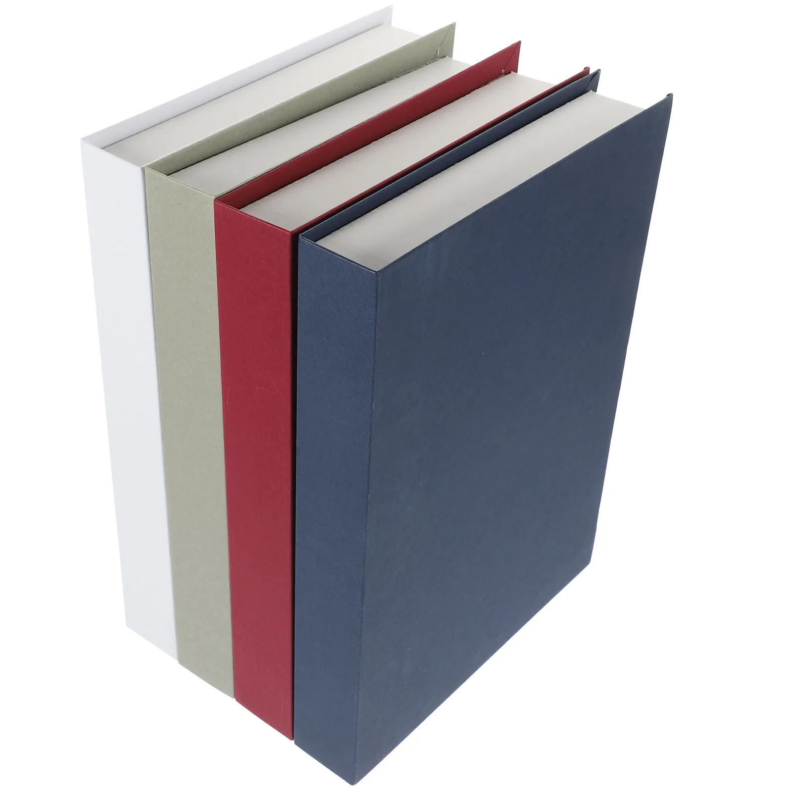 

4pcs Faux Simulation Book For Home Decoration Vintage Desktop Decor Shelf Display Prop Artificial Book Ornament Tabletop