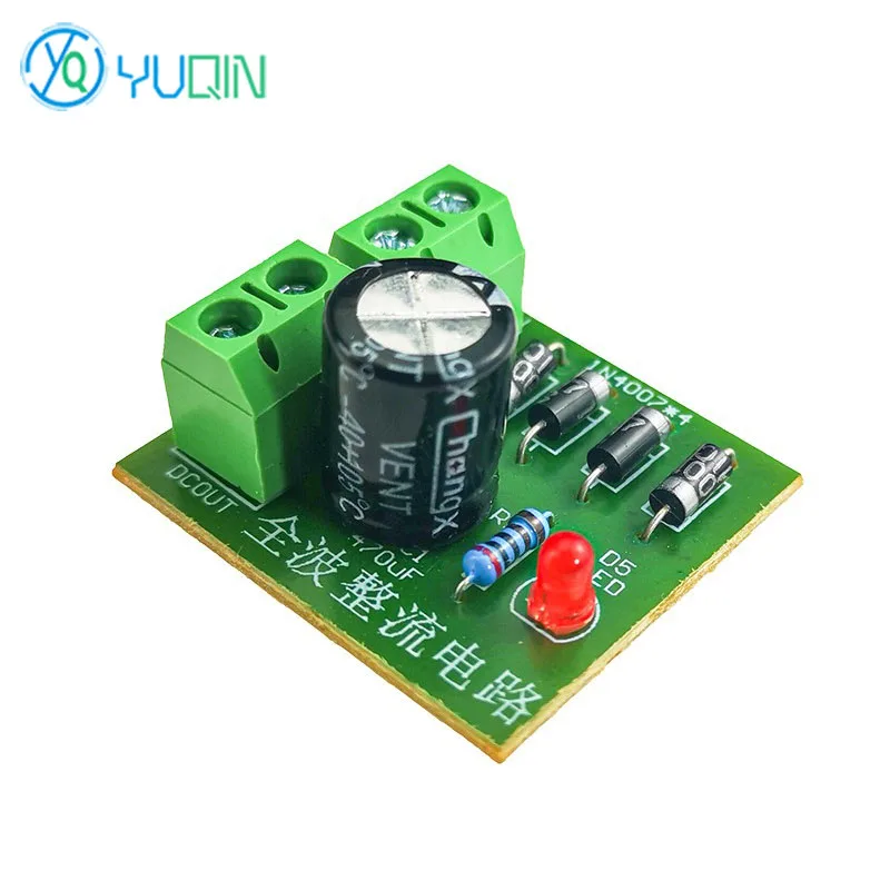 IN4007 Bridge Rectifier AC to DC Power Conversion Electronic Full Wave Rectifier Circuit Board Kit