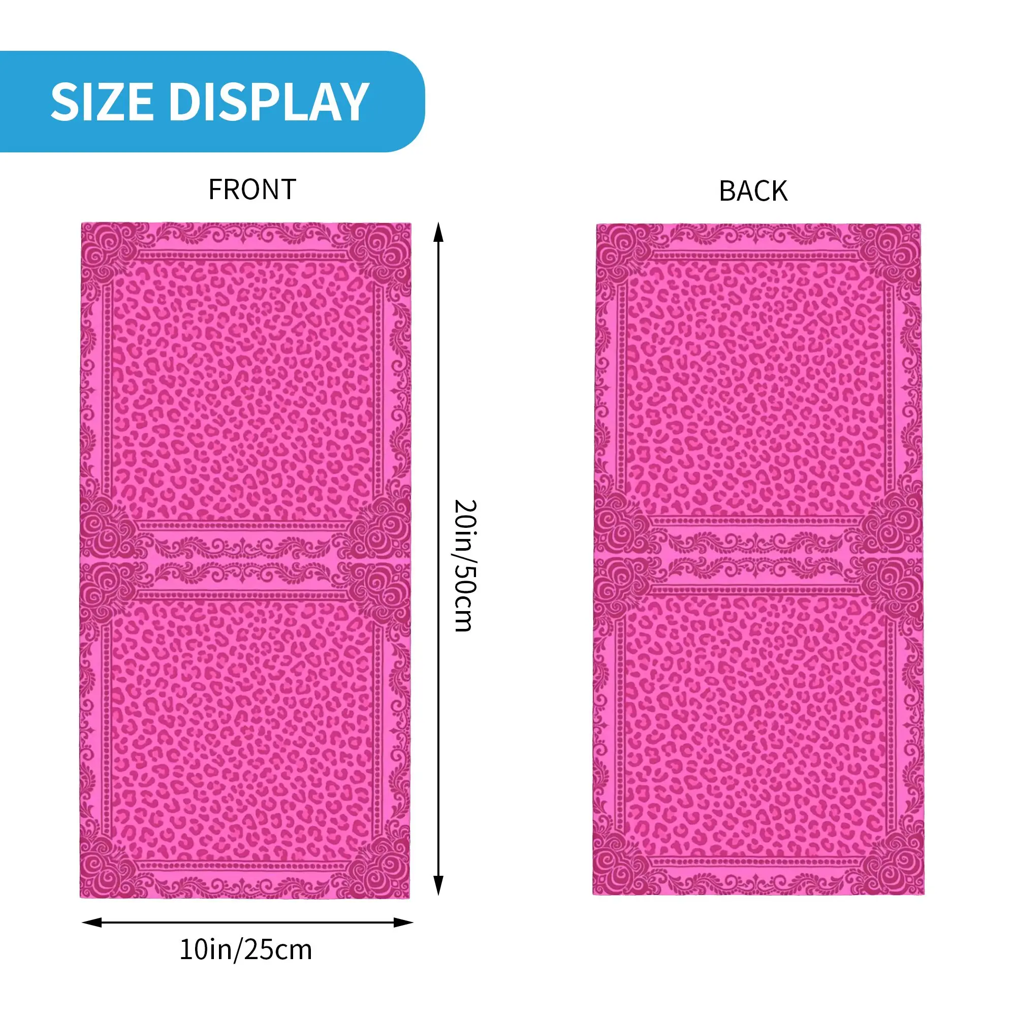 Stylish And Beautiful Leopard Print Bandana Neck Cover Printed Magic Scarf Headband Outdoor Sports for Men Women All Season