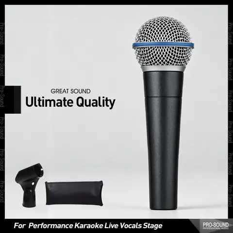 Ultimate Quality Professional BETA58U Dynamic BETA58 Vocal Microphone Stage For Karaoke BBOX Recording Singing Live Show Speak