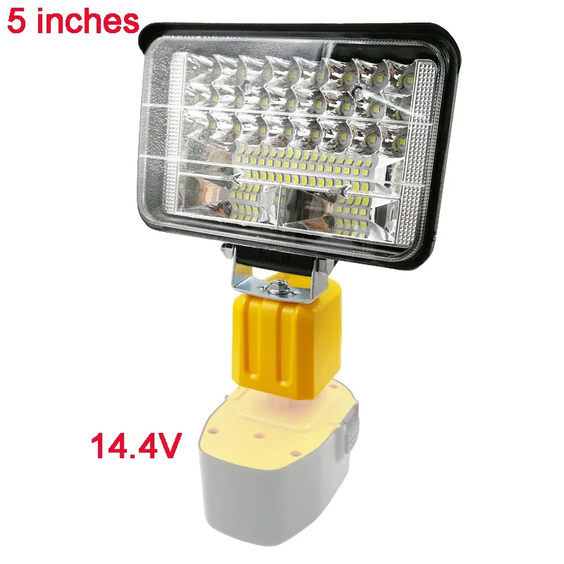 Światła robocze latarki LED DC9096 latarka elektryczna lampka do czytania biurkowe do baterii Dewalt 12V 14.4V 18V NiCad NiMH