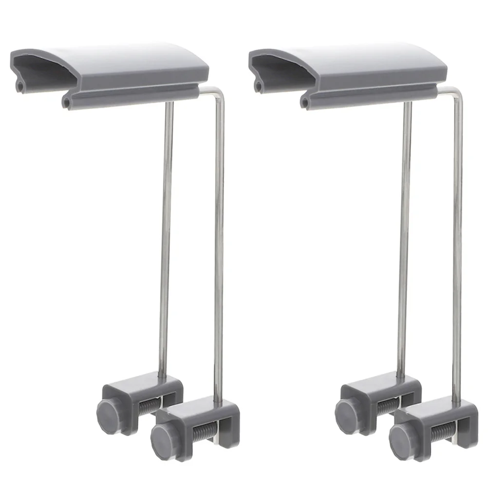 2 قطعة LED قابل للتعديل حوض السمك ضوء دعامة حامل لخزانات بدون شفة حتى 09 بوصة ضوء رف تصاعد عدة