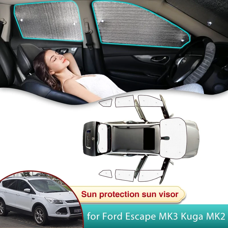 

Full Car Sun Shade for Ford Escape MK3 Kuga MK2 2013 2014 2015 2016 2017 2018 2019 Accessories Sunshade Windshield Shading Parts