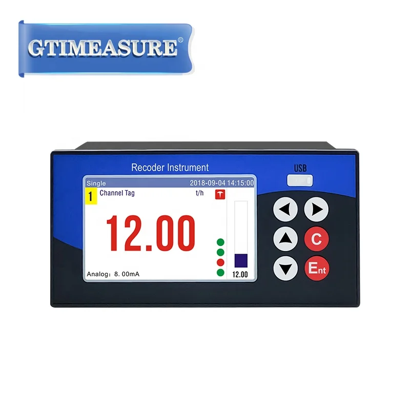 High Accuracy Smart  Data Recorder Temperature and Pressure PT100 4-20mA RS485 Data Logger