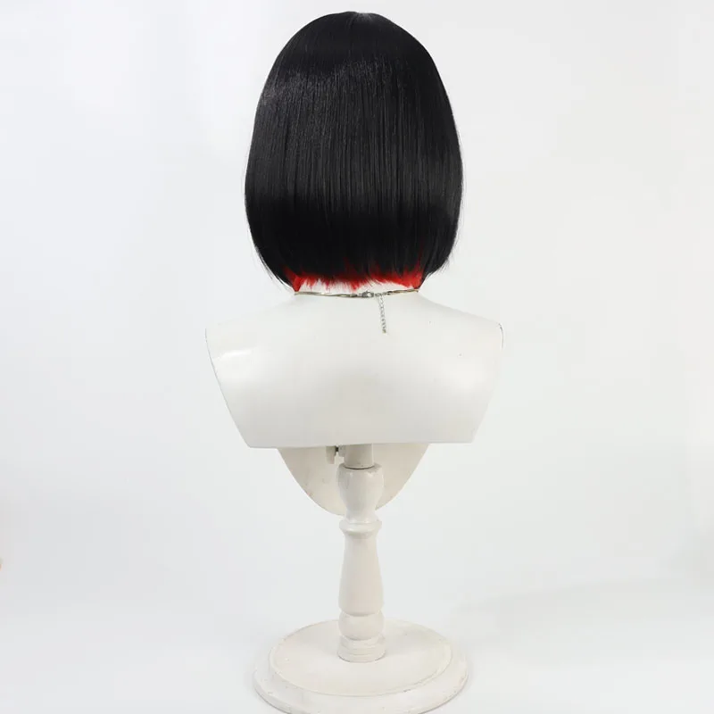 Game Nikke: Goddess of Victory Rouge Cosplay Wig Halloween Party Prop Synthetic Hair Heat Resistant Fiber + Wig Cap