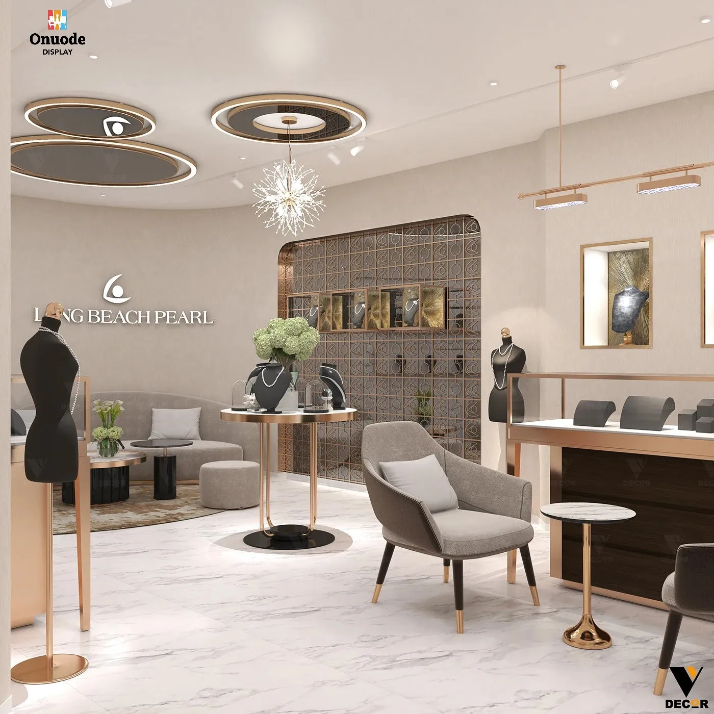 

Custom.Luxury Jewelry Store Design Custom Glass Display Showcases One-Stop Full Retail Interior Solutions Jewelry Interior Store