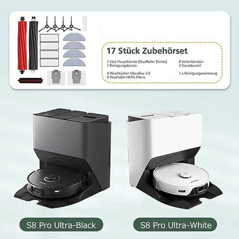 Pièces de rechange pour aspirateur robot Roborock S8, Pro Ultra, S8 +, brosse latérale principale, filtre, sac à poussière, accessoires en promotion!