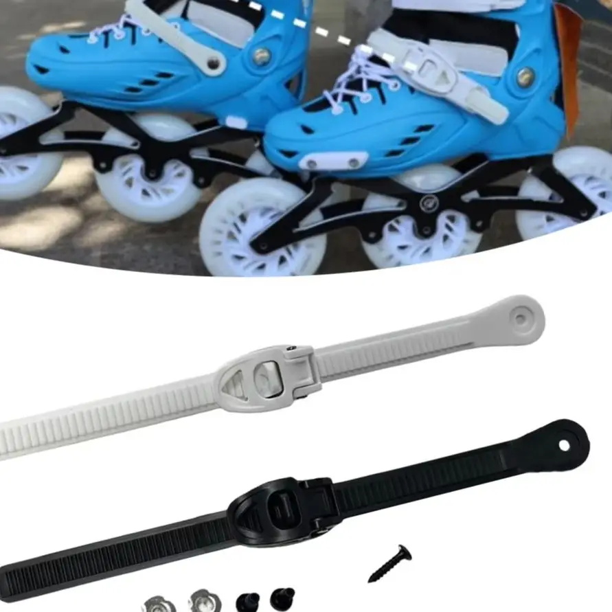 

Регулируемые пряжки для роликовых коньков и коньков, ремешок 250 мм, надежно подходит для тренировок и катания на коньках на открытом воздухе