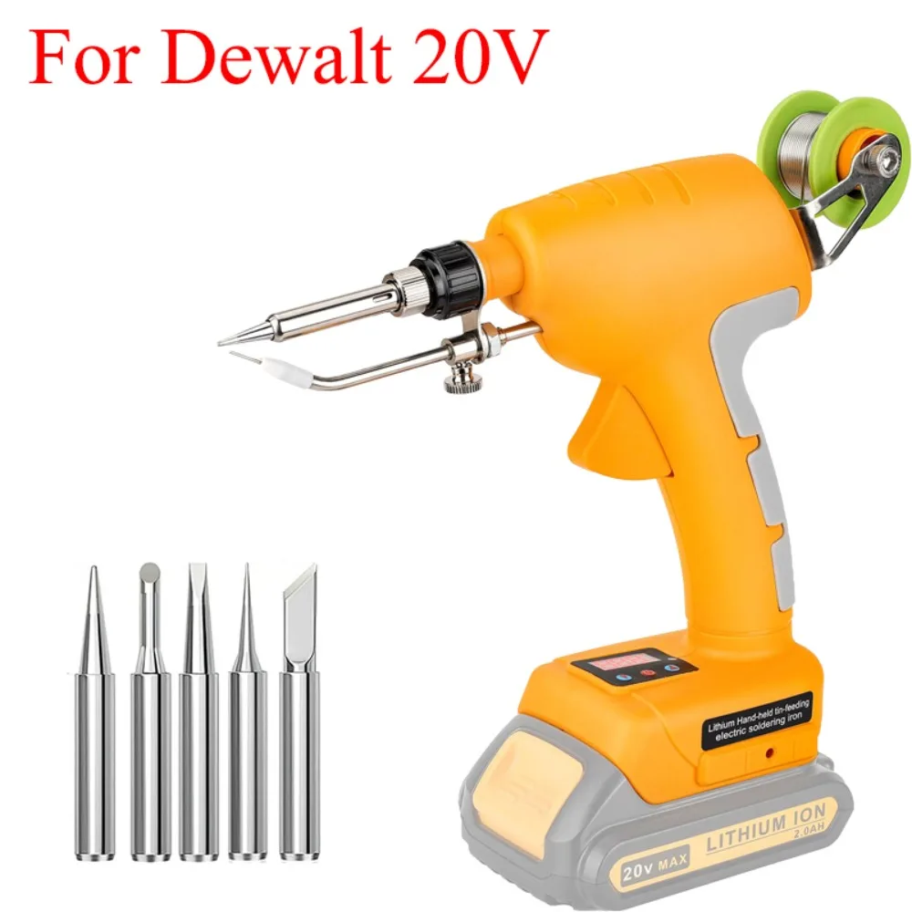 

Cordless Soldering Iron Kit 75W LED Digital Display for Dewalt 20V Lithium Ion Battery Electric Torch Quick Soldering Iron Tools