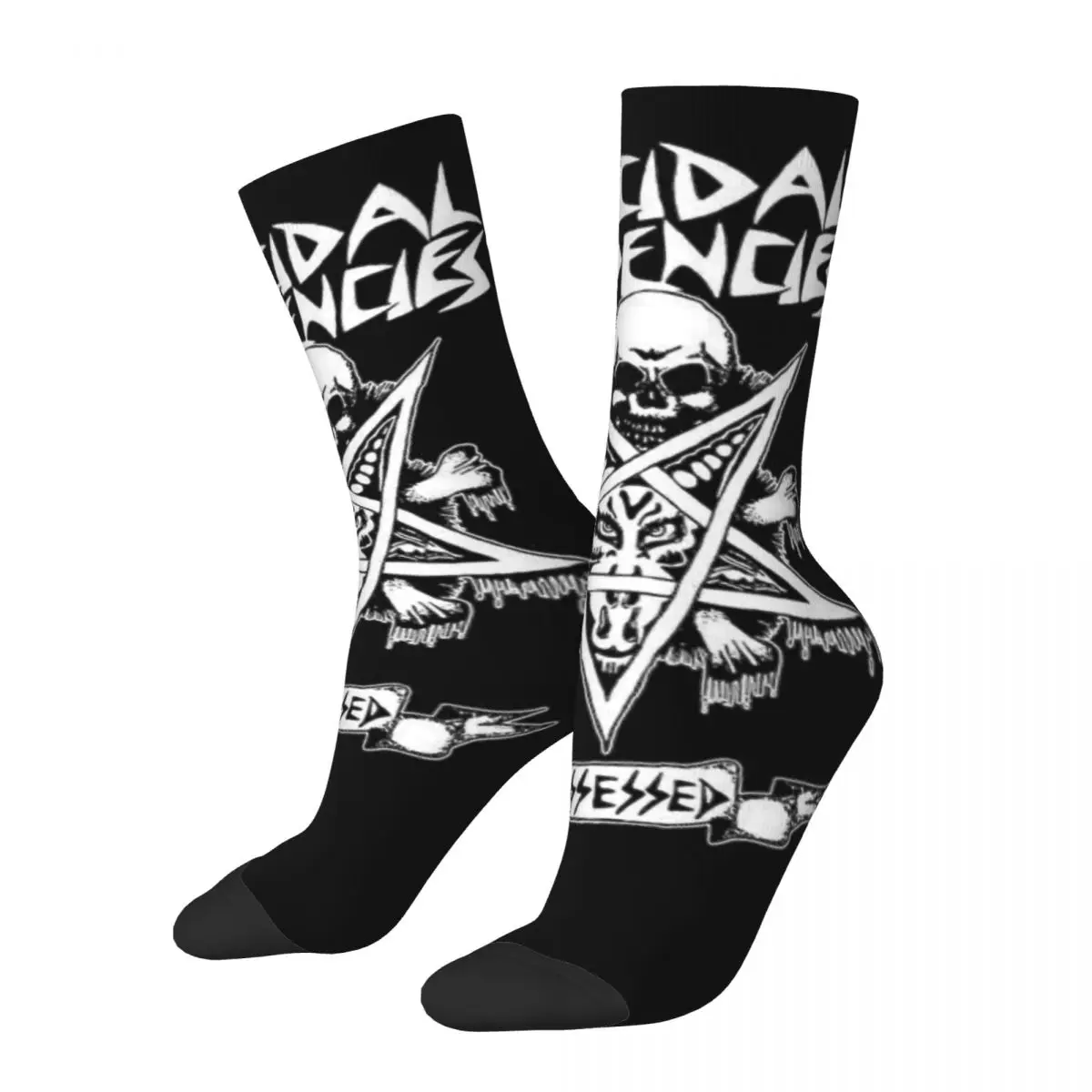 Unisex Men Socks Suicidal Tendencies deals Stockings Winter Funny Breathable Socks Graphic Skateboard Non-Slip Socks